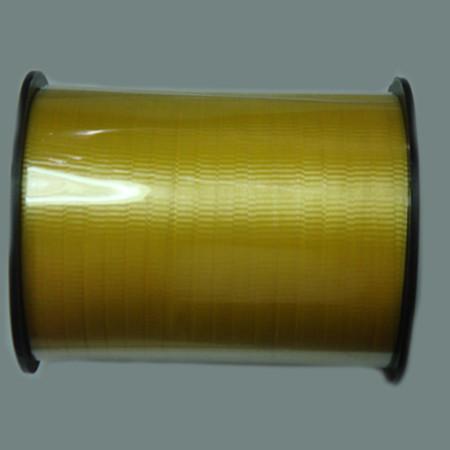 Yellow Color PP Solid Embossed Ribbon Gift Wrapping Ribbons And Bows