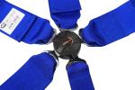 Nylon Sports Style Racing Seat Belt Bule Three Inch Width For Automotive Safety