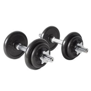 China Adjustable Black Cast Iron Dumbbell Set factory
