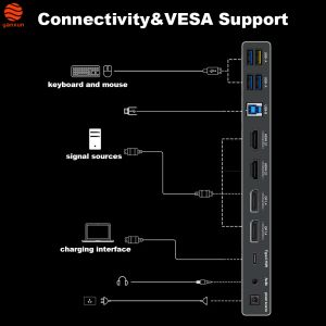 UHD Resolution 27 Inch Gaming Monitor 4K IPS Panel 144Hz PC Monitor With Fixed