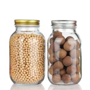 Custom Design 8 Oz 16 Oz Food Storage Container Glass Mason Jar with Lids