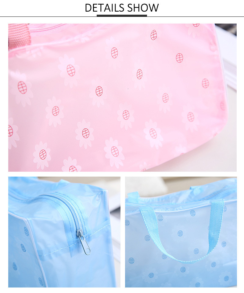 Polyester Large Travel Toiletry Cosmetic Bag For Women