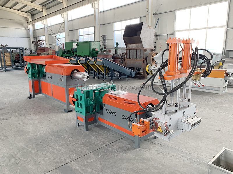 Motor Driven Waste HDPE Plastic Recycling Pelletizing Machine Granules PP PE