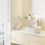 stainless steel Easy Install Wall-Mounted Shower Caddy Space-Saving Organizer