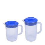 Plastic Pitcher with Lid BPA-FREE Eco-Friendly Carafes Mix Drinks Water Jug