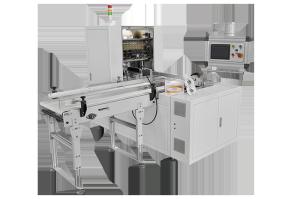 China Automatic Handle Sticking Box Tissue Converting Machine 50cuts/Min factory