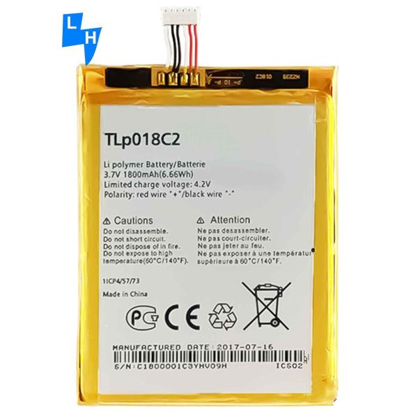 1800mAh Li-ion Polymer Battery for Alcatel One Touch Idol Ultra OT-6033 OT-6033X