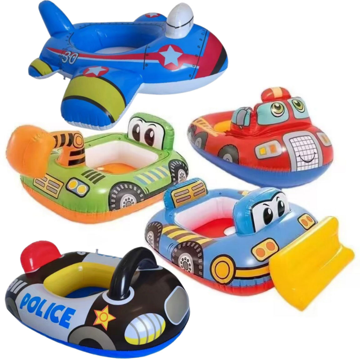 Swimming Pool Float Ring Tubes Cute and Colorful Inflatable Swim Rings for Kids