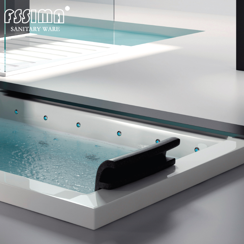 72 Inch Waterfall Whirlpool Bathtub Hot Tub Jacuzzi Lazy Spa