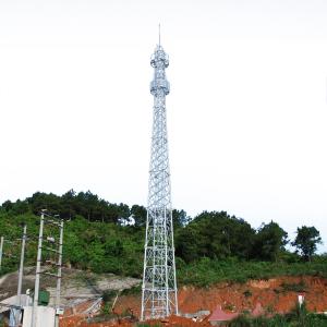 China Electric Steel Structure 25m Guyed Lattice Tower factory