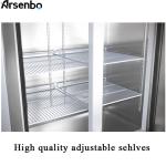 SUS304 Odorless Kitchen Fridge Freezer Antiwear With Glass Door