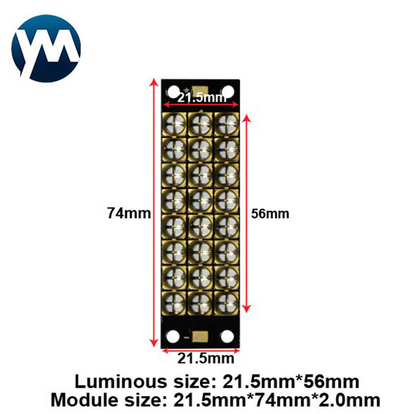 240W Ink Curing UV Lamp Module High Power 365nm 385nm 395nm 405nm
