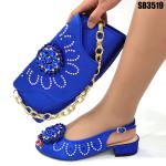 Supoo Italian ladies shoes matching bags bridal purse african low heel shoes for