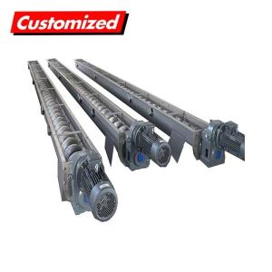 China Industrial Stainless Steel Auger Shaftlesss Mall Screw Conveyor with OEM Custom Design factory
