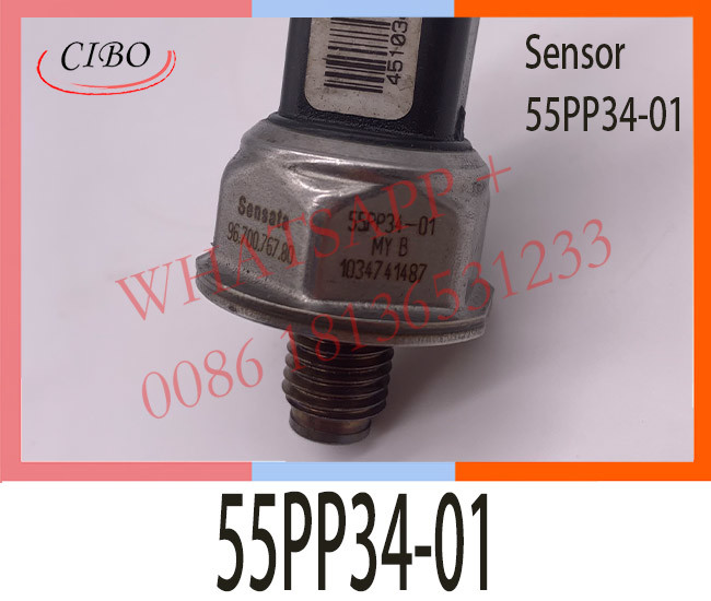 55PP34-01 High quality Fuel Pressure Sensor 9670076780 For Peugeot 206 PLUS 1.4 D 208 1.2 1.4 HDI 1.6 GTI 1.6 HDI