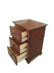 Anqitue looking walnut finish wooden 3-drawer night stand,bed side table for
