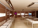 Modular Wooden Jewelry Display Cases , Durable Retail Glass Display Case