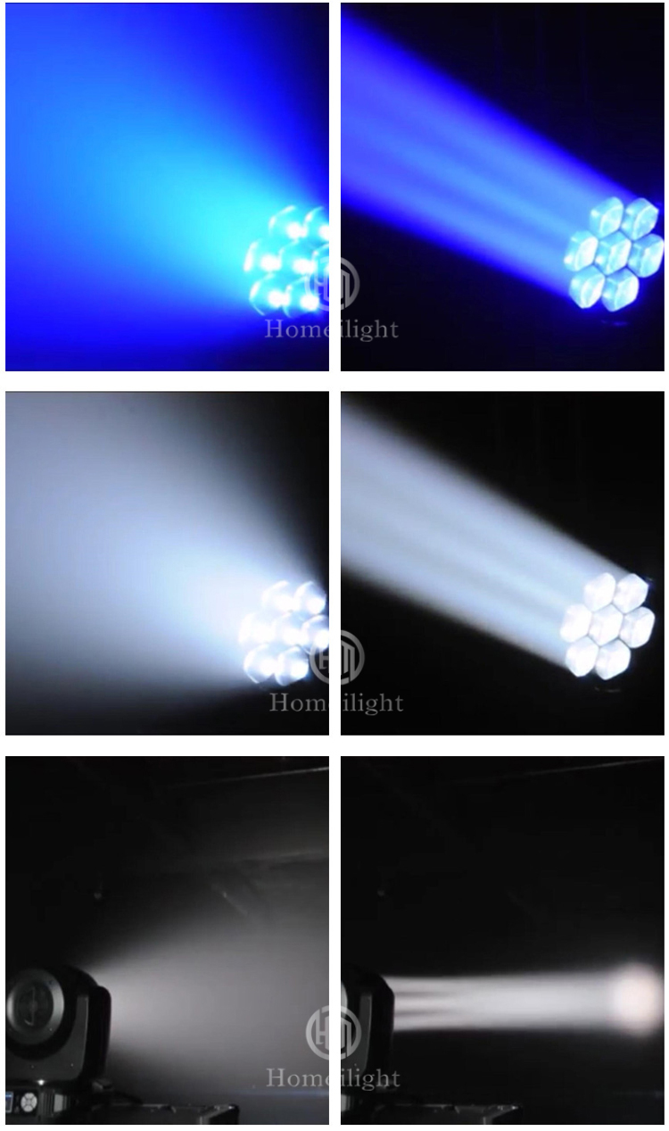 4IN1 Focusing Moving DMX512 Zoom Autopilot 7pcs 40W RGBW Moving Head For Stage Show