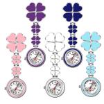 Four Leaf Clover Nurse Watch Fob Pocket Doctor Watch Hanging Hospital Gift