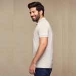 Mens Cotton Zipper Placket Polo Shirts Short Sleeves Trim Fit Hand Wash