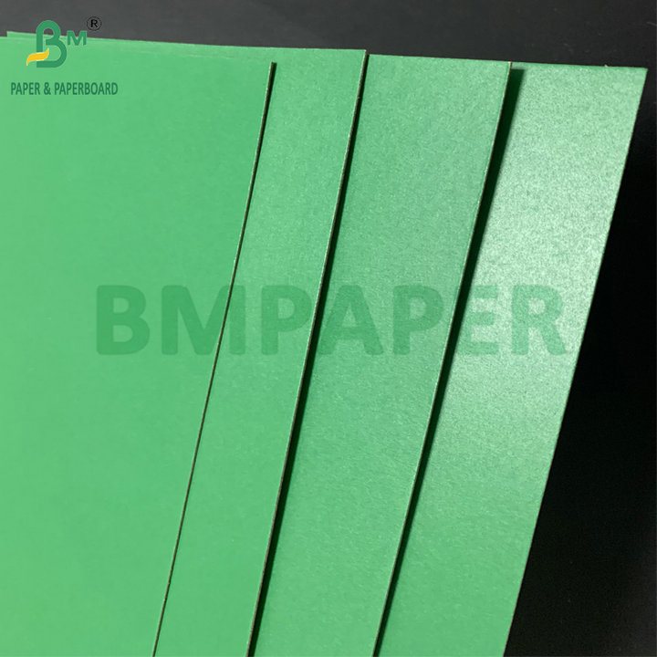 1.1mm 1.2mm Green Coated Lacquered Stiffness Paperboard Grey Back Hard Board 