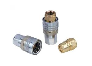 China TEMA IATF16949 Steel Hydraulic Quick Coupling Straight Through Close Type factory