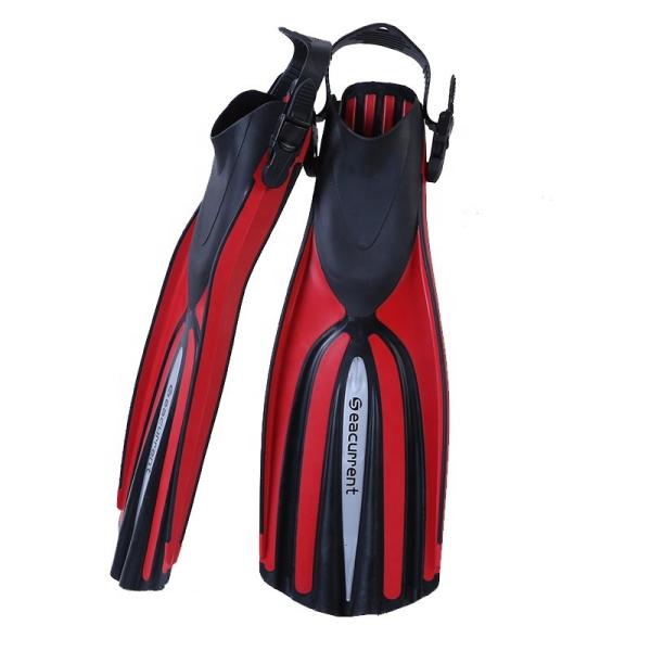 TPR PP Long Blade Scuba Diver Flipper Full Foot Fins For Flex Freediving