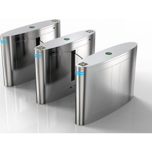 Fingerprint Reader Waist Height Turnstile Retractable Baffle 1s