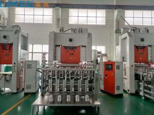 China H Frame Mitsubishi PLC 12000 Pcs/h Aluminium Foil Container Production Line factory