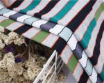 High Density Weaving Striped Cotton Fabric Environmentally Friendly