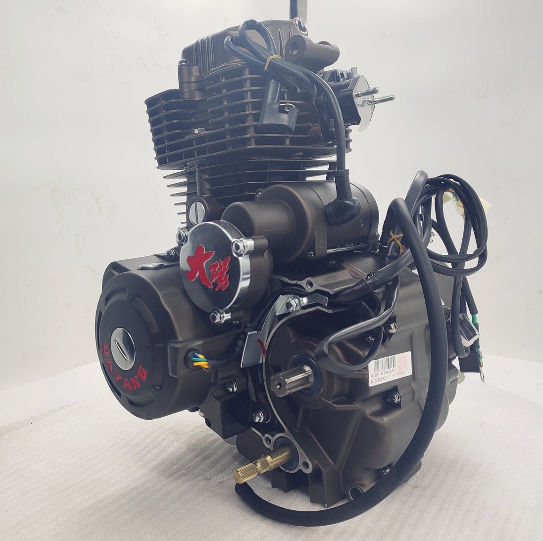 Wind Cooling 200cc Motorcycle Tricycle Engine Air Cooled CG200 Max Black Cylinder