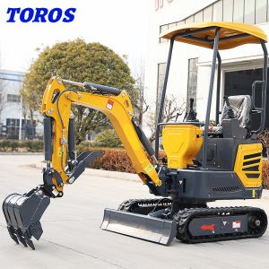 Multifunctional 180mm Track Width Mini Hydraulic Excavator 1200kg