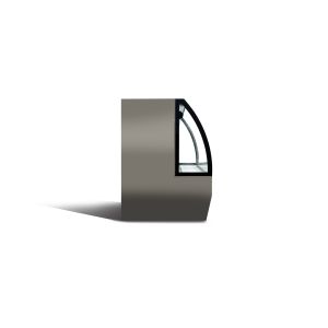 SS201 SS304 Curved Glass Refrigerated Deli Case Display Case 500L