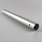 Matte Silver Anodized Aluminium Round Tube Drilling Aluminum Pipe