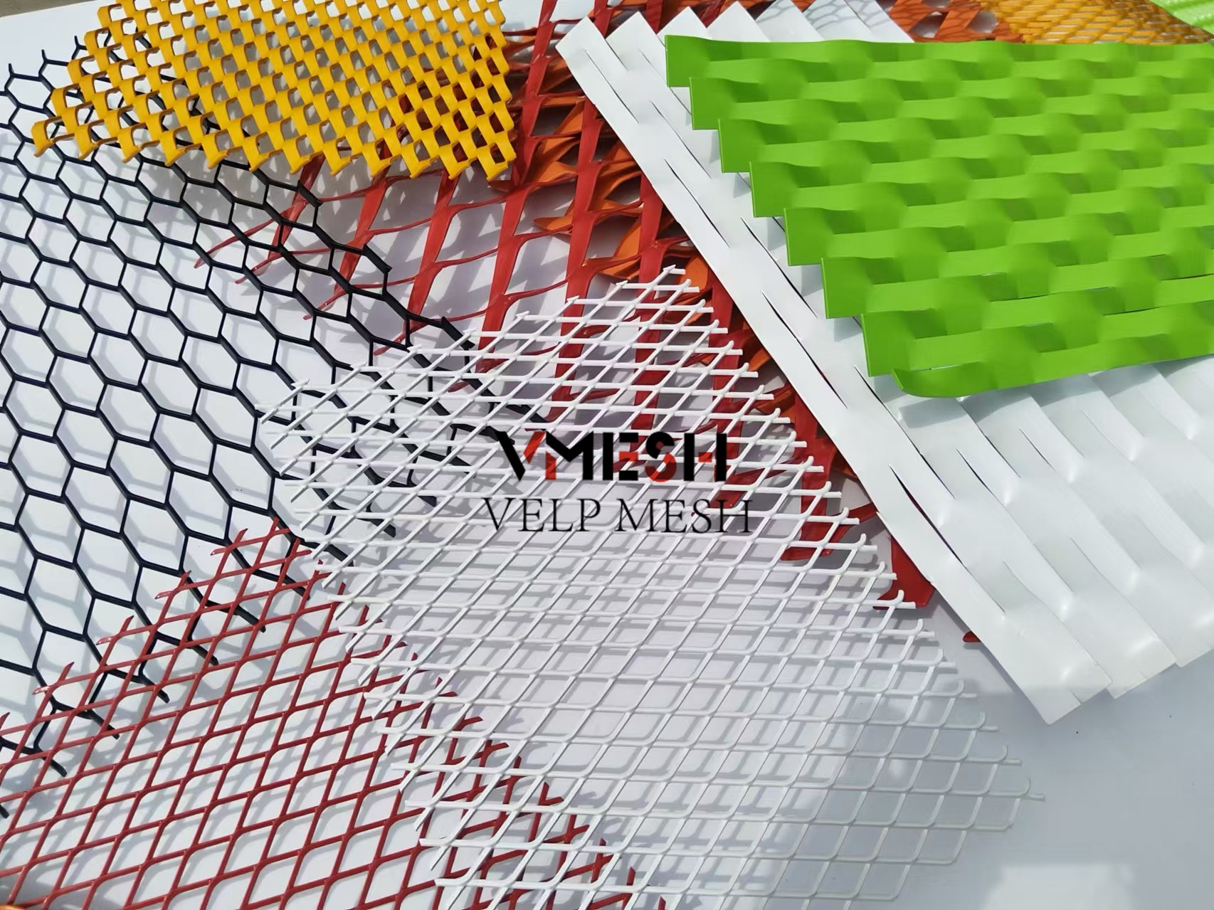 Decorative Aluminum Diamond Expanded Metal Mesh Panel For Wall