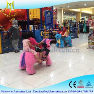 China Hansel coin operated horse ride and moving animals battery operated plush animals factory