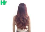 Natural Curly Ombre Synthetic Hair Wigs / Swiss Lace Synthetic Wigs