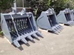 Excavator Skeleton Bucket Heavy Duty Yellow/Black Q355B NM360/400 Bucket for
