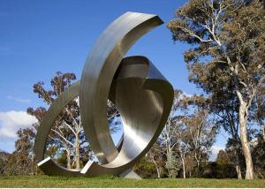 China Garden Large Modern Abstract Stainless Steel Decorative Sculpture factory