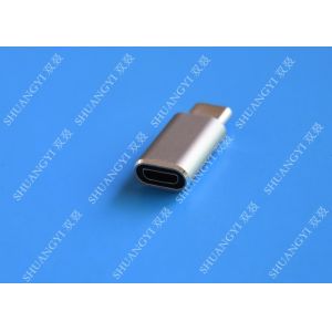 5 Gbps Type C Micro USB , USB C to Micro USB Female Connector For Google