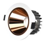 Gold Dimmable 7W 12W Recessed LED Downlight 15deg Die Cast Aluminum