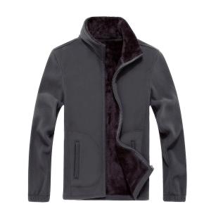 China High quality plain custom cheap winter fleece jacket wholesale factory