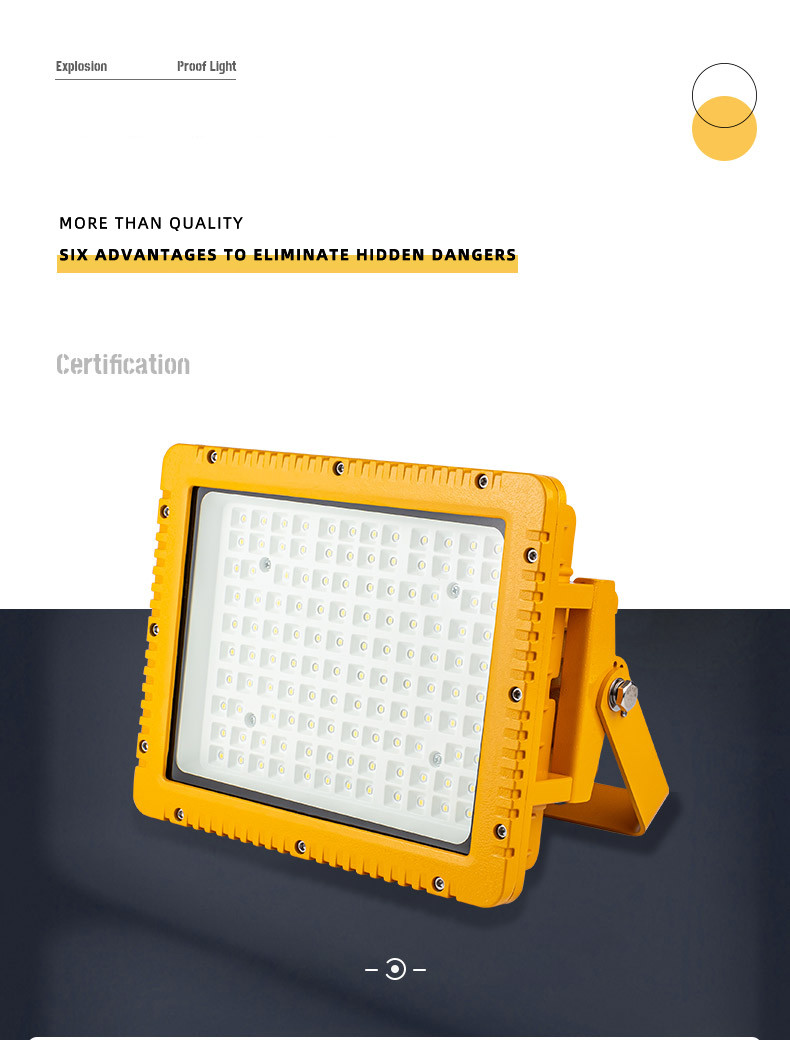 Lab Atex Explosion Proof Led Wall Mount Flood Light For Chemical Industry