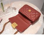 High-Quality Leather Small Fragrant Rhombus Female Crossbody Bag