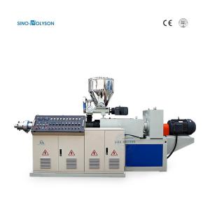 China HSJZ-65/132 Multifunctional 37kW Conical Twin Screw Extruder PVC factory