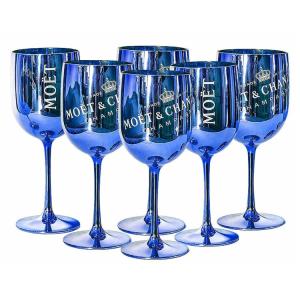 China Gold Pink Plating Moet Champagne Wine Glass Dishwasher Safe For Outdoor Parties Event factory