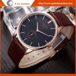062A Rose Gold Watch Working Subdial Leather Watch Quartz Analog Watches Unisex