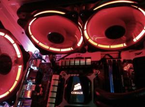 China 120mm White LED Ring Case Radiator Fan computer case fan factory