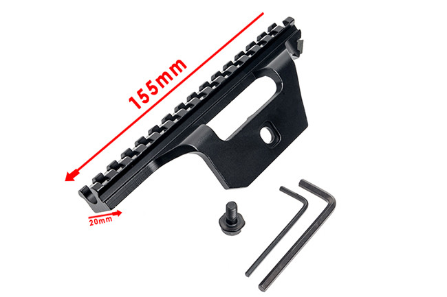 Tactical 20MM Quick Release Mount Adapter 13 Slots Fit 20mm Picatinny Weaver Rail Base / Hunting Accessories
