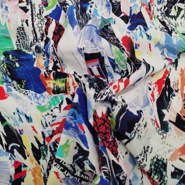 92% Nylon 8% Spandex Printed Microfiber Fabric 130gsm 150cm Waterproof